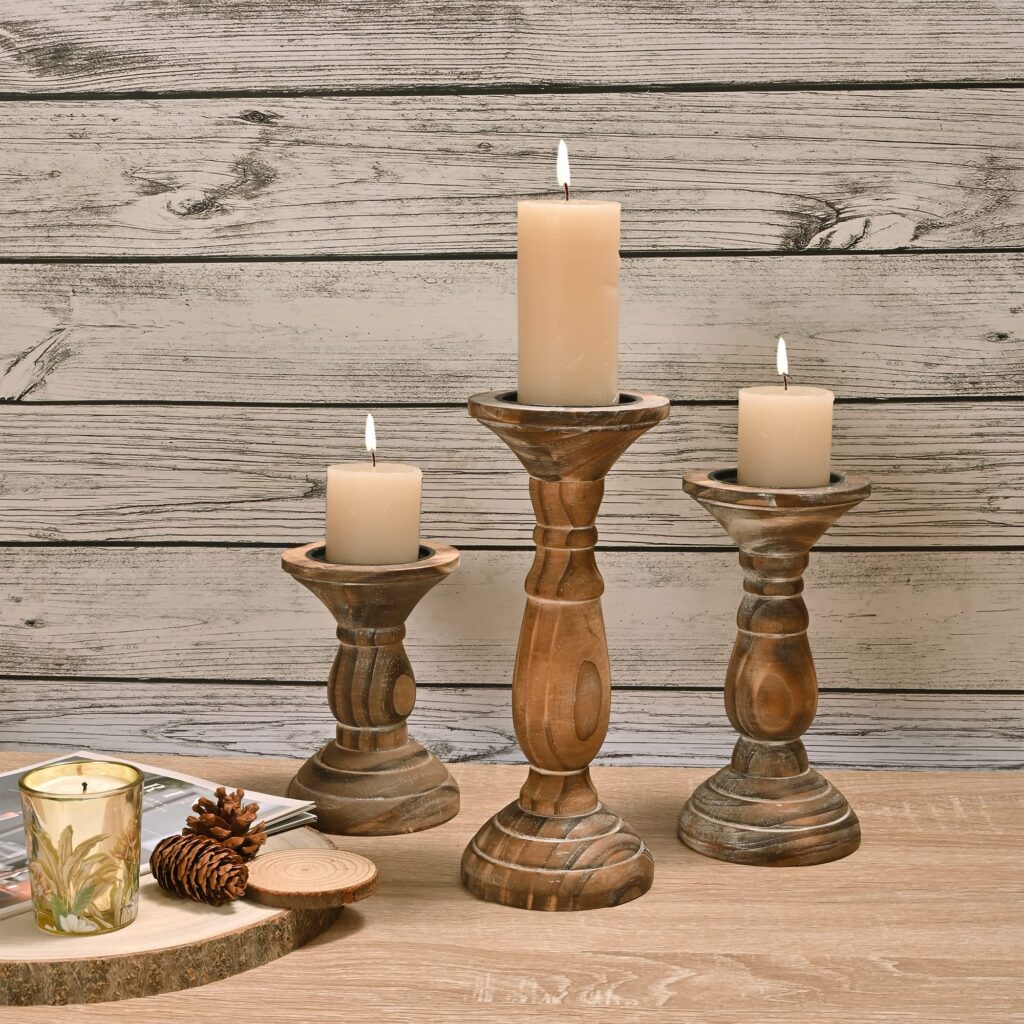Hobby Lobby Wooden Candle Holders