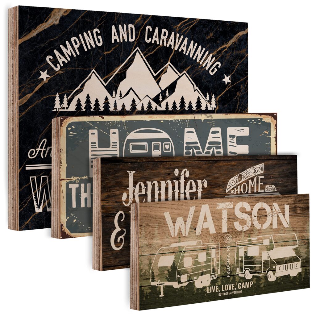 Personalized Wooden Signs for Campers